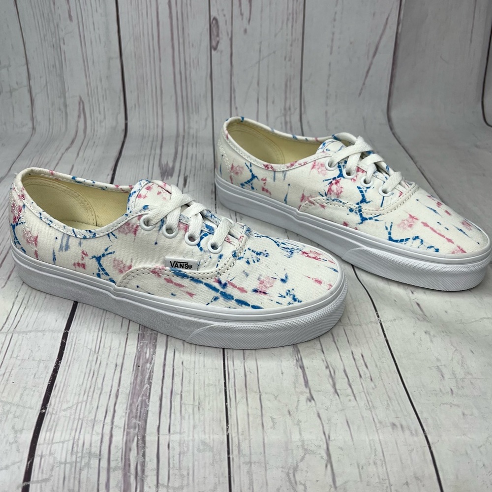 Madewell x Vans 6.5  Authentic Lace-Up Sneakers in Tie-Dye Canvas size